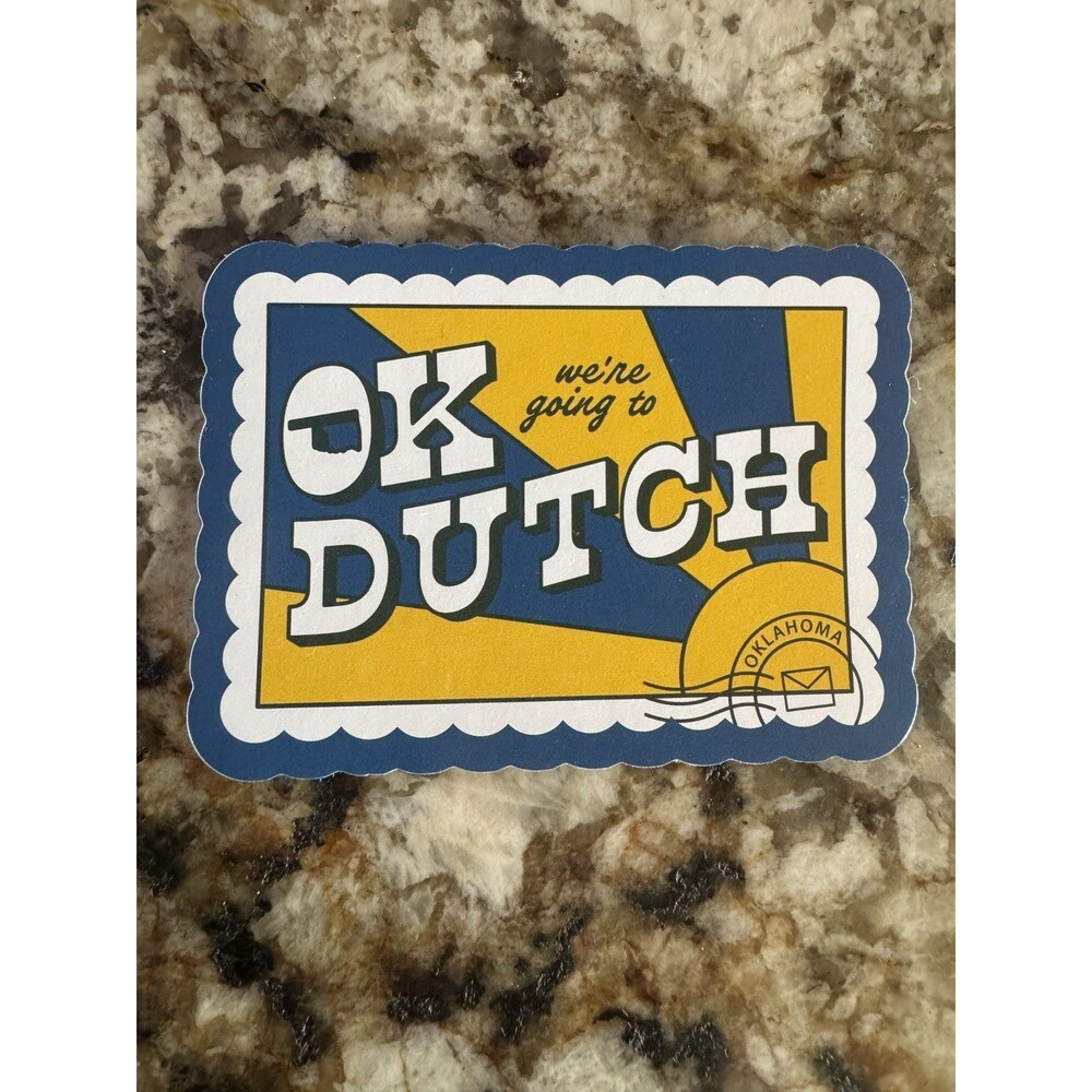 Dutch Bros State Sticker JUNE 10 2026 Oklahoma OK